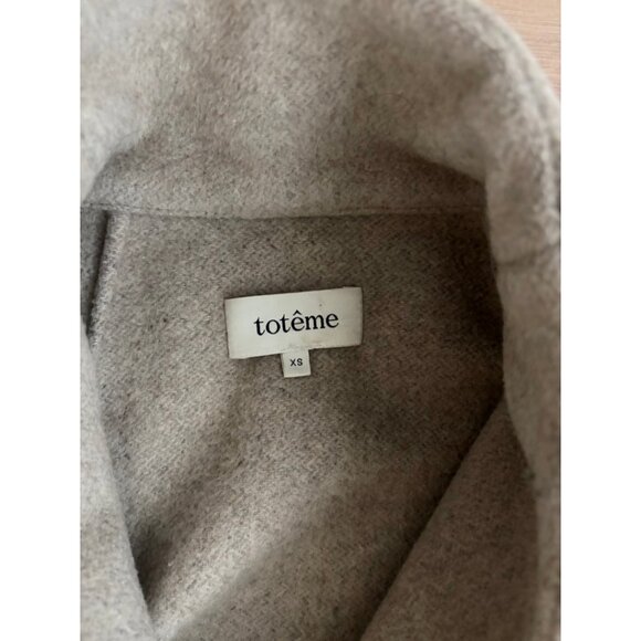 Toteme Chelsea Wrap Wool Coat - Picture 5 of 8